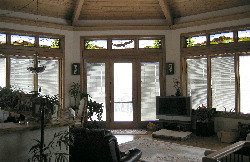 Octagon with 3 sets of panels up